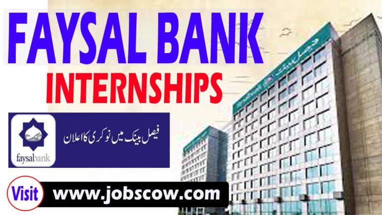 Faysal Bank Internship Jobs 2025: Online Apply